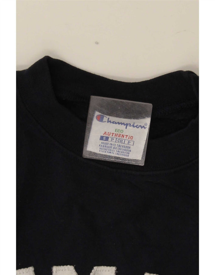 Felpa con grafica Champion Summit da uomo, piccola, in cotone blu navy