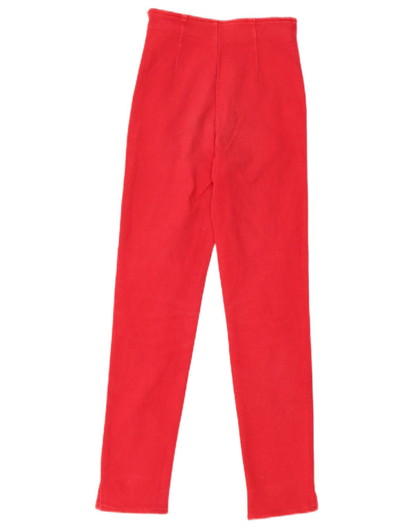 Pantaloni Moschino Bambina Slim Casual 12-13 Anni W22 L26 Cotone Rosso