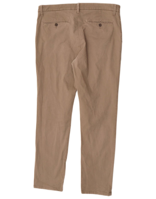 Pantaloni chino slim da uomo Marks & Spencer W36 L31 cotone beige