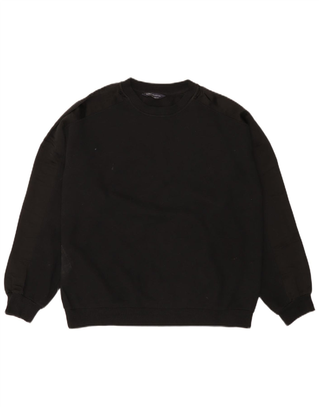 Felpa da donna Marks & Spencer UK 12 cotone medio nero