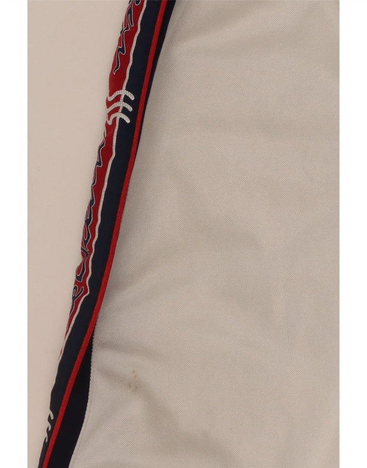 Giacca da ginnastica grafica da uomo vintage a blocchi di colore blu navy medio