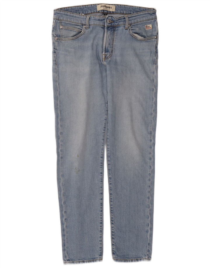 Jeans dritti da uomo Roy Rogers W35 L31 cotone blu