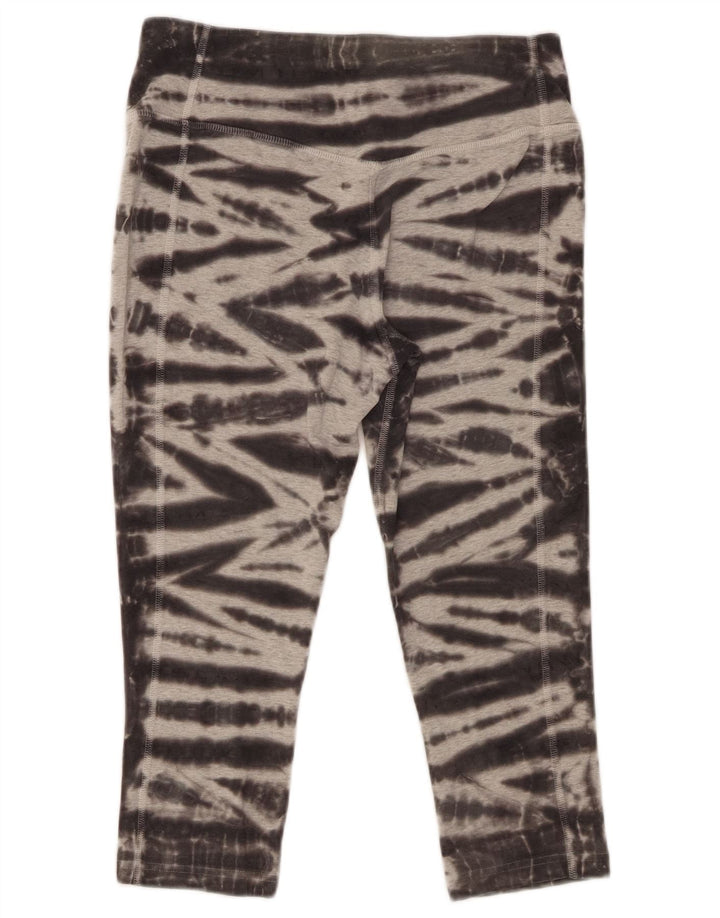 Leggings Capri da donna Nike UK 14 cotone tie dye grigio medio