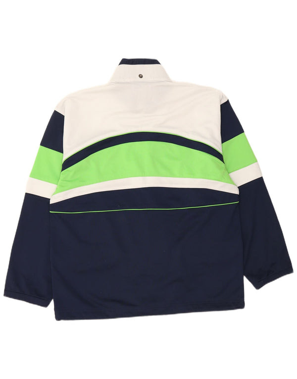 Giacca da ginnastica da uomo Sergio Tacchini Small Colorblock blu navy