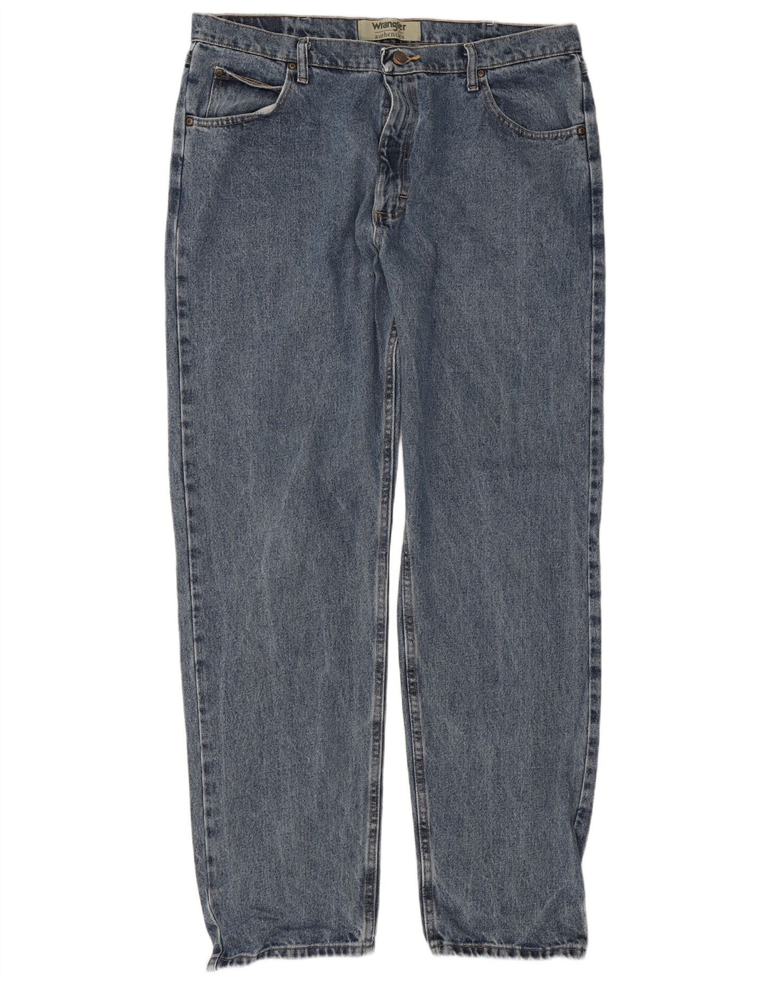 Jeans dritti da uomo Wrangler W38 L34 cotone blu