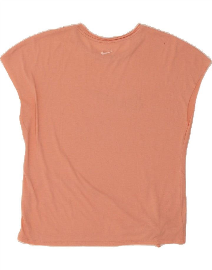 NIKE Womens Dri Fit Oversized Graphic T-Shirt Top UK 10 Small Orange Vintage Nike and Second-Hand Nike from Messina Hembry 