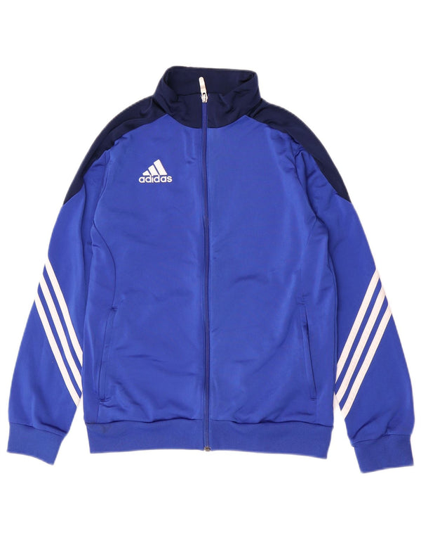 Giacca da tuta da ragazzo Adidas 13-14 anni XL Blu Colourblock Poliestere