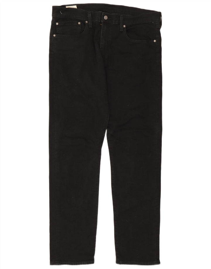 Levi's Uomo 502 Jeans affusolati W36 L32 Cotone Nero