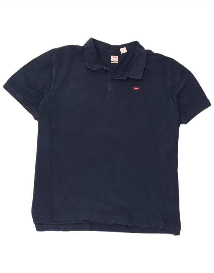 Polo standard da uomo Levi's 4XL in cotone blu navy