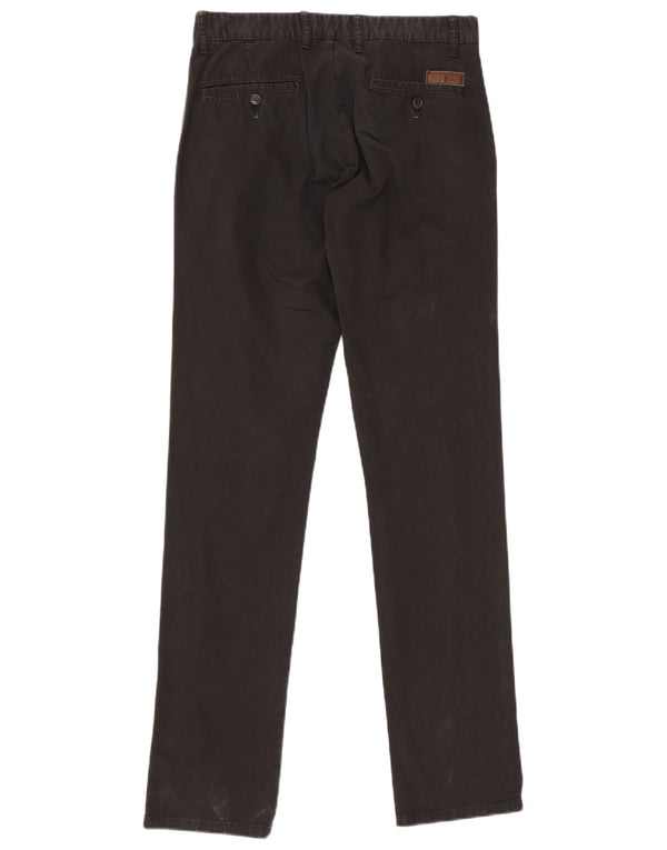 Pantaloni chino slim da uomo Zara EU 38 Small W30 L35 cotone nero