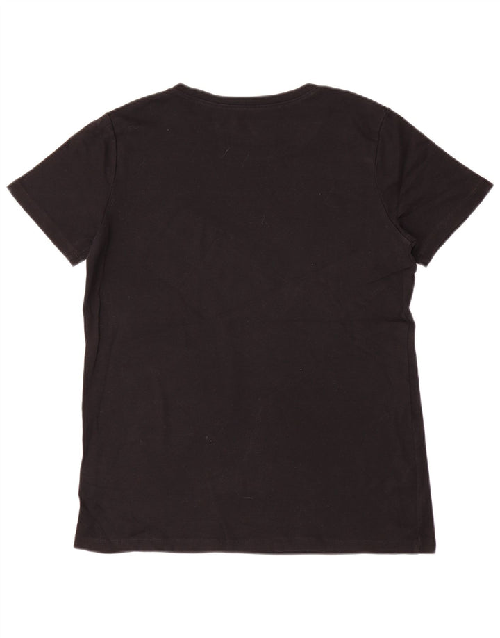 T-shirt da donna EDDIE BAUER UK 18 XL cotone nero