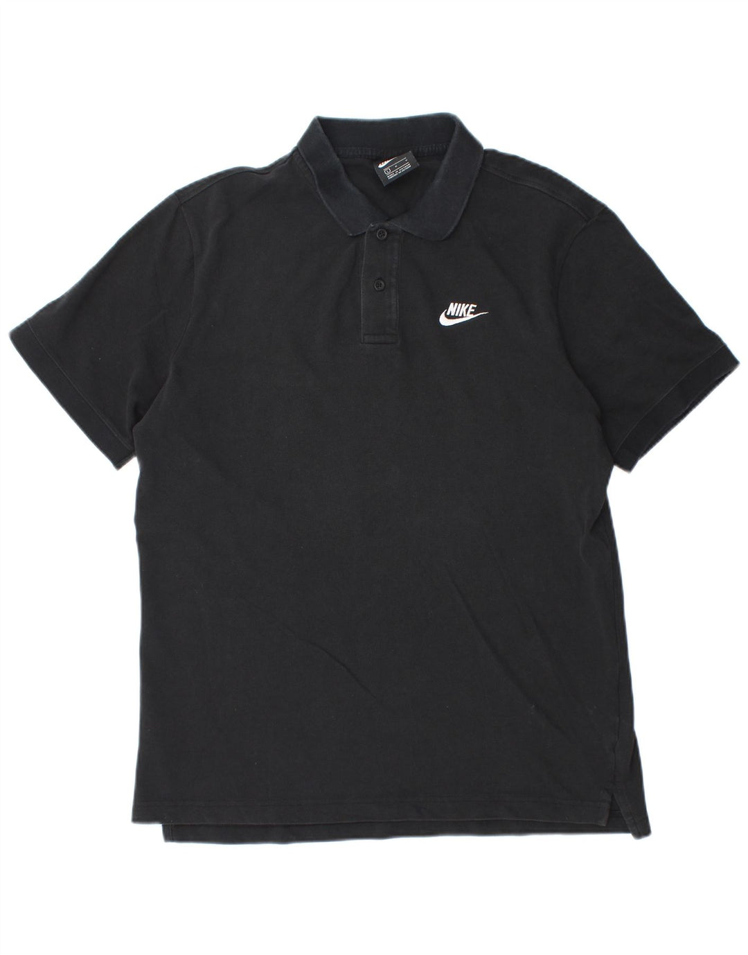 Polo Nike da uomo grande in cotone nero