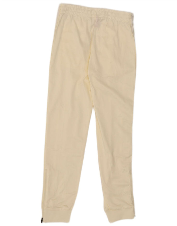 Pantaloni da tuta con grafica Kappa da uomo Joggers XS poliestere bianco sporco