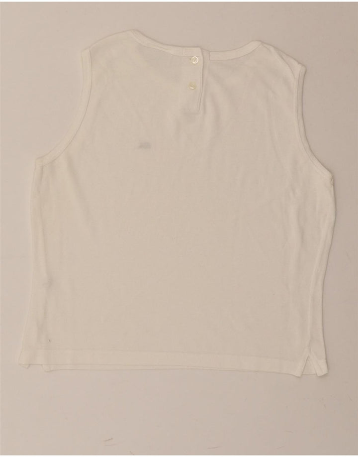 Canotta da donna LACOSTE taglia 44 grande cotone bianco