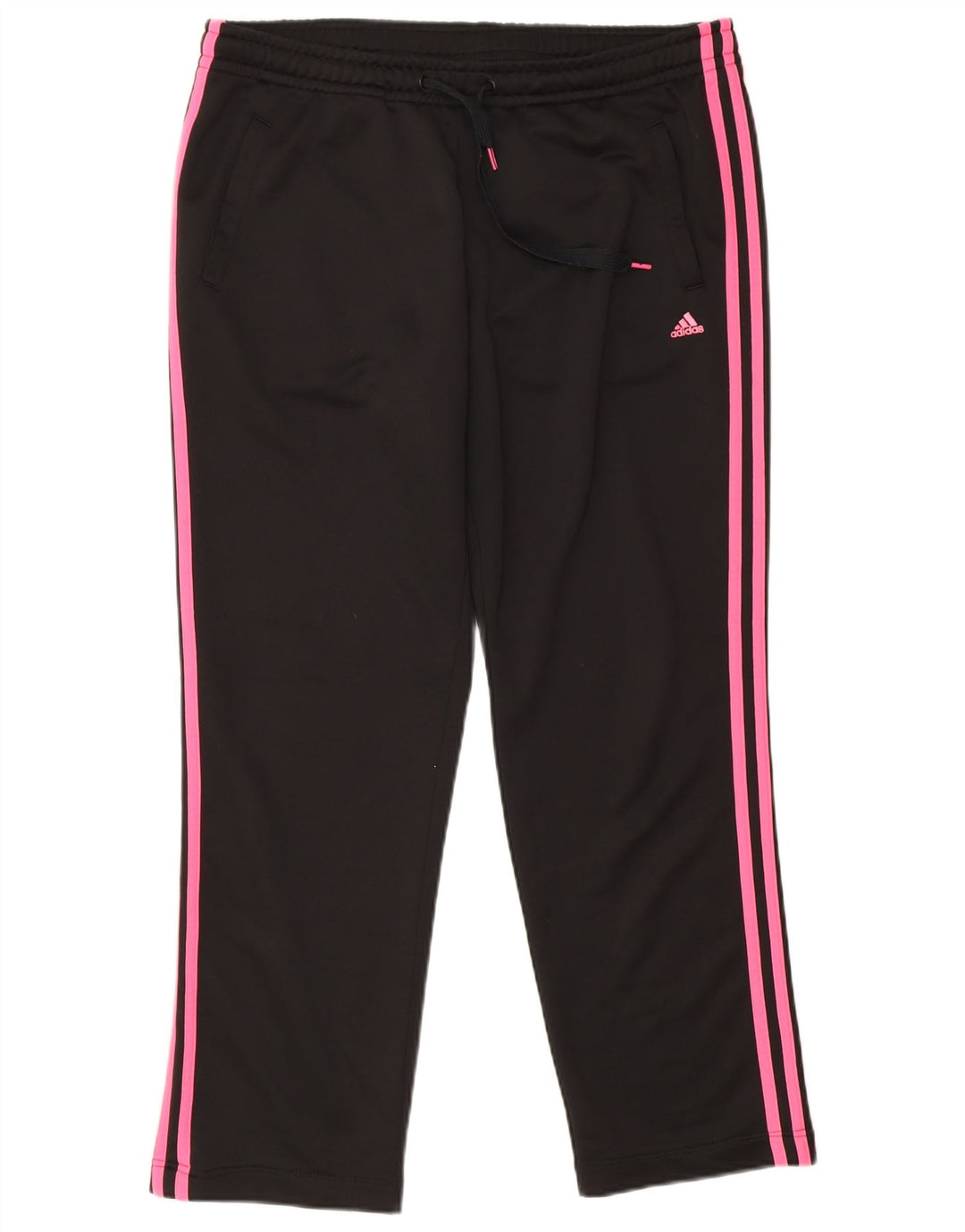 Pantaloni da tuta Adidas Climalite da donna UK 16/18 Large Nero Poliestere