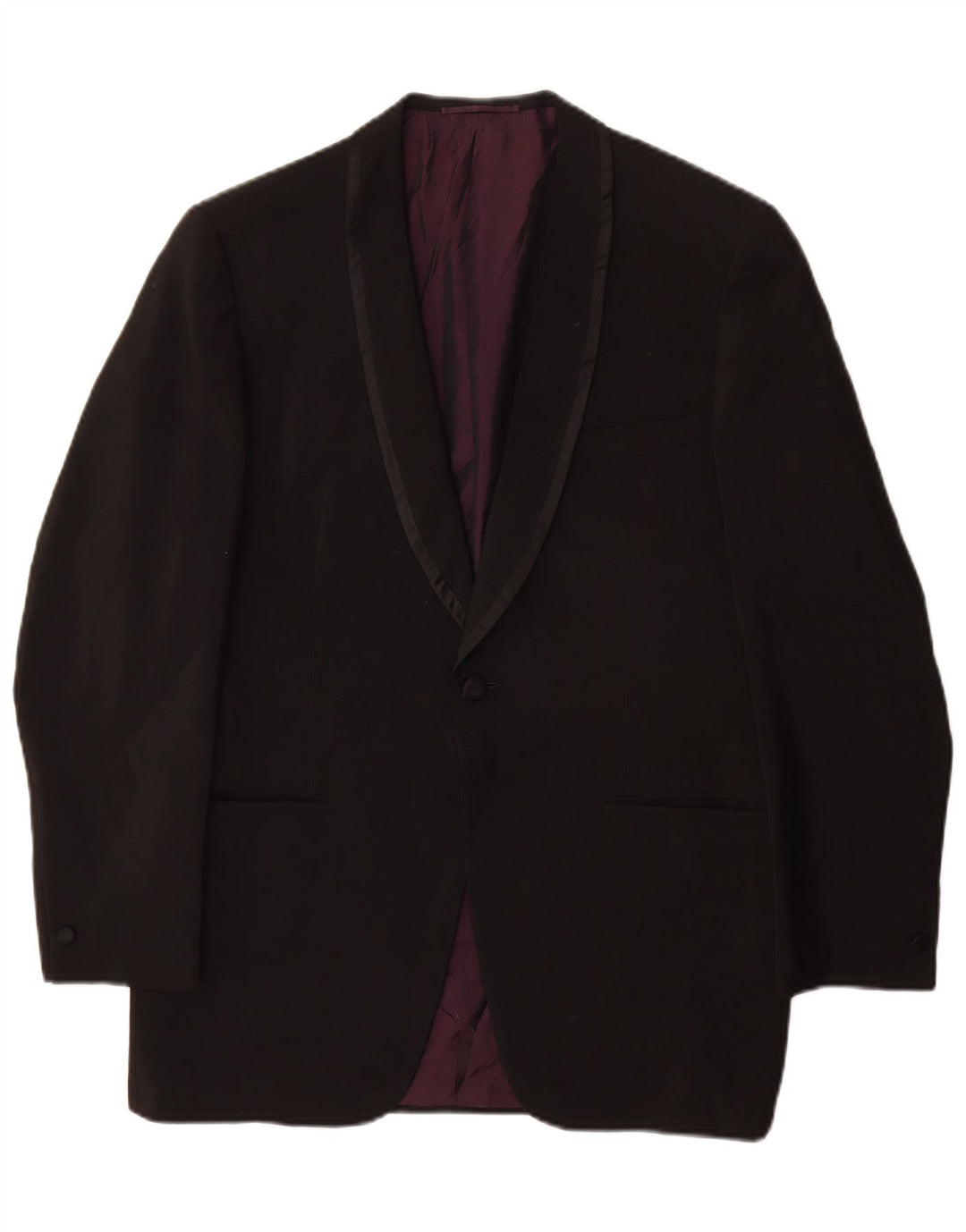 Giacca blazer da uomo a 1 bottone San Babila Milano UK 40 grande nera