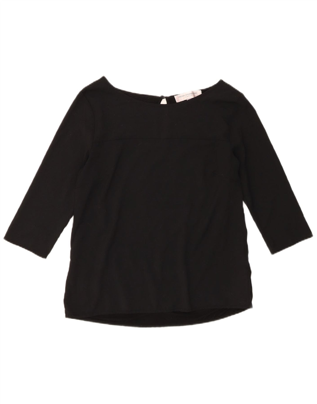 Camicetta da donna con maniche a 3/4 French Connection Top UK 12 Poliestere nero medio