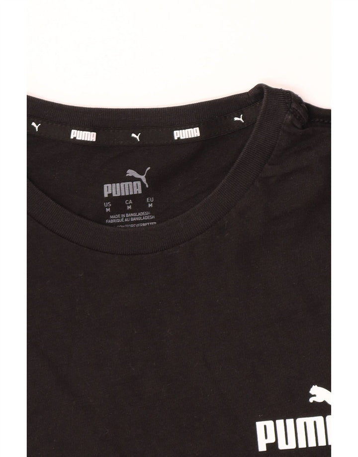 T-shirt Puma da uomo media media nera