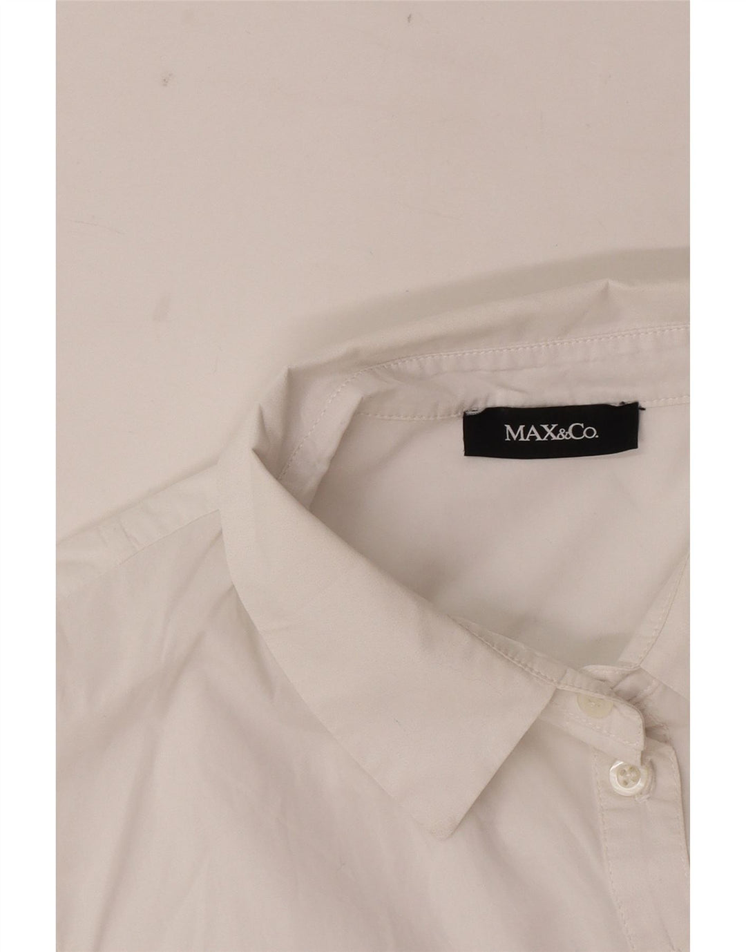 Max & Co. Camicetta senza maniche corta da donna UK 12 Medio Bianco