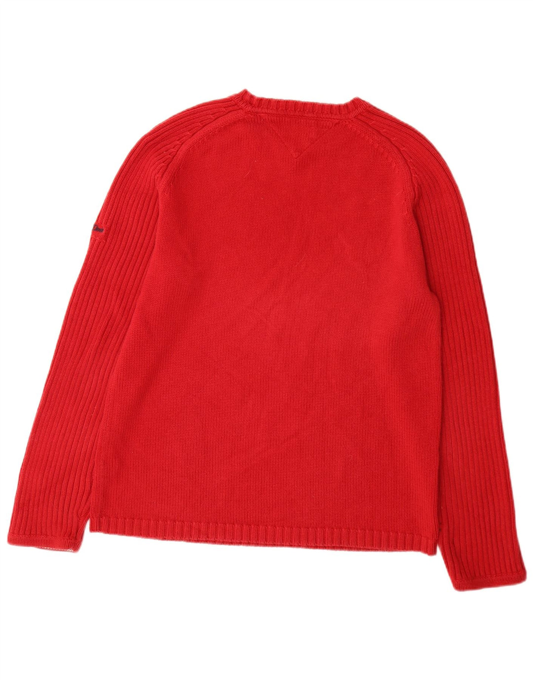 Maglione maglione girocollo da uomo Tommy Hilfiger grande cotone rosso