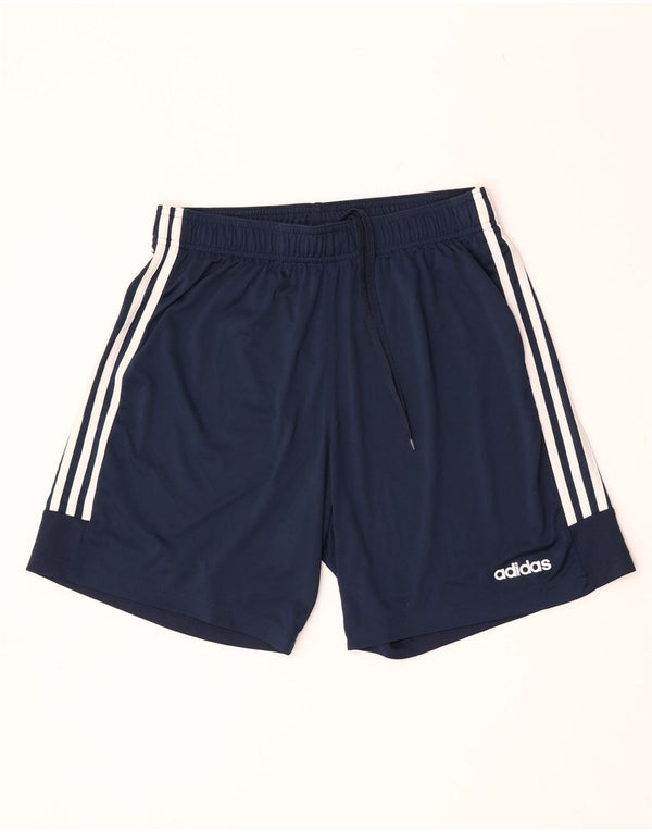 Pantaloncini sportivi Adidas Climalite da uomo grandi blu navy