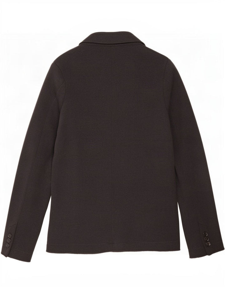 Giacca blazer da uomo a 3 bottoni in maglia Cerruti 1881 piccola in lana grigia