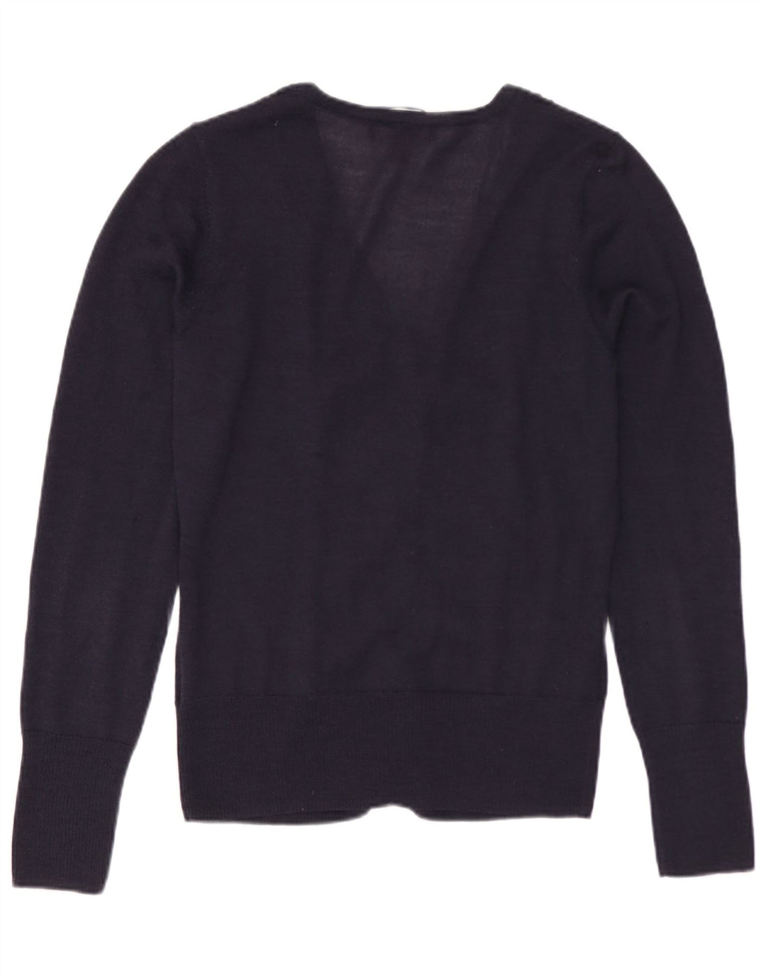 Maglione cardigan da donna Monsoon UK 12 Lana merino medio blu navy