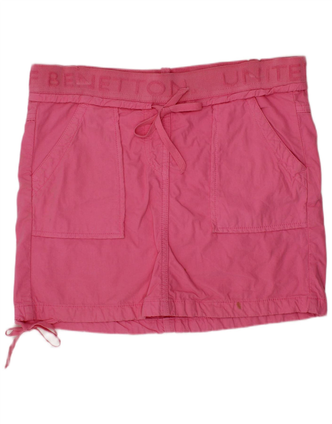 Gonna dritta grafica per bambina BENETTON 13-14 anni W28 Rosa
