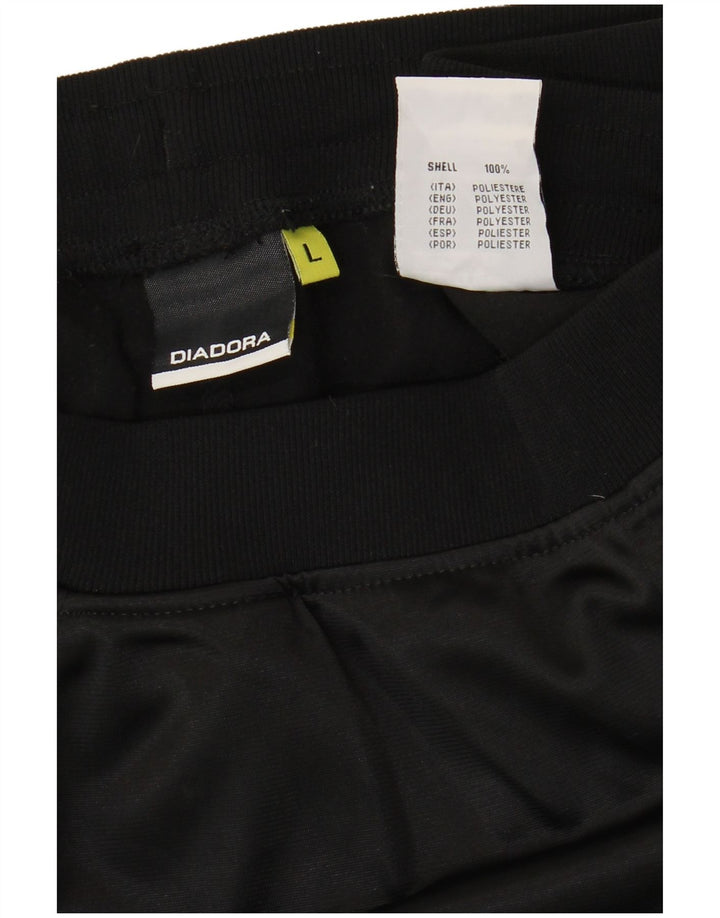 Pantaloni da tuta da donna Diadora UK 16 Large Nero Poliestere