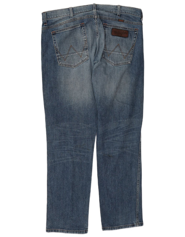 Jeans dritti da uomo Wrangler Greensboro W36 L30 cotone blu