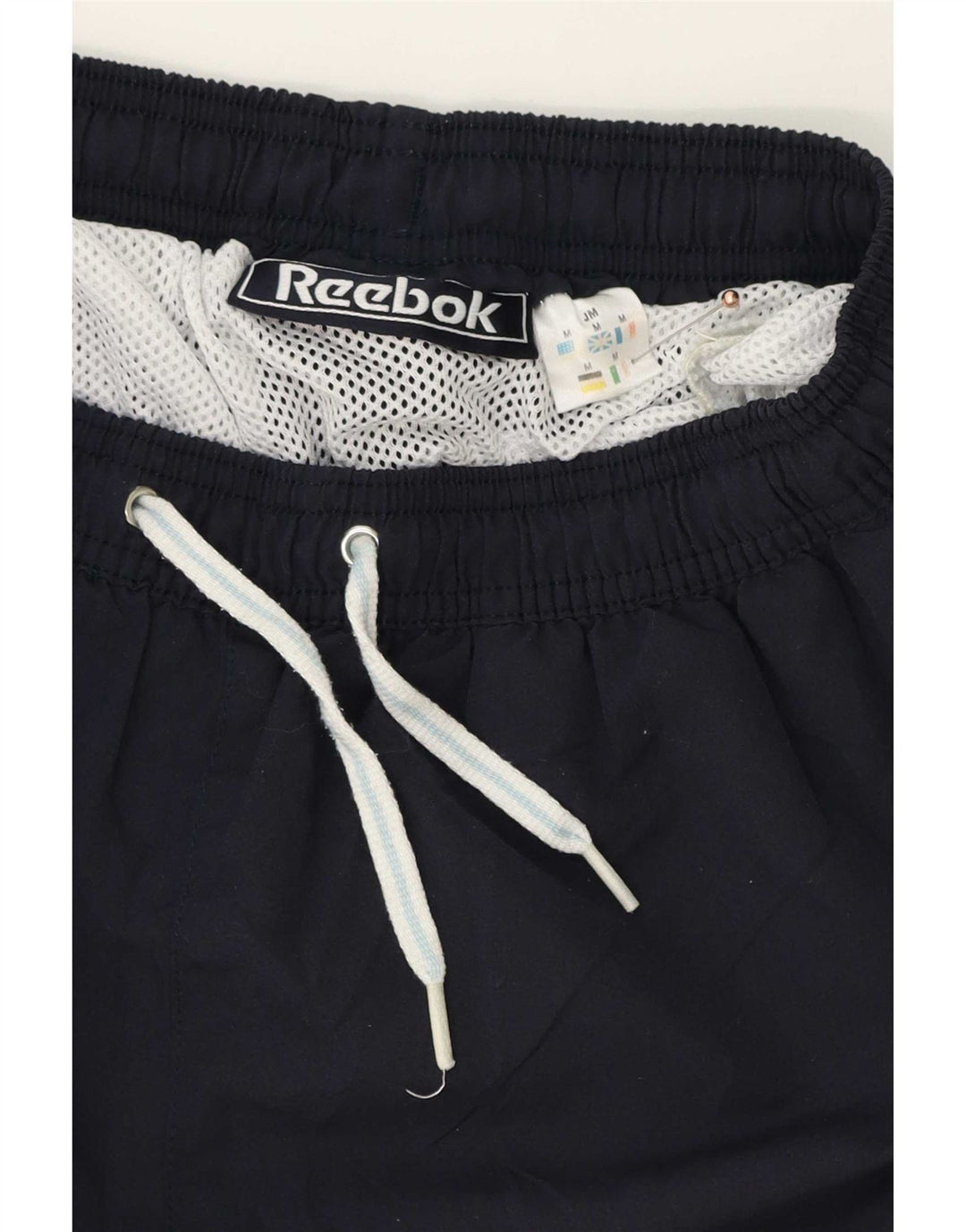 Pantaloncini da bagno da uomo Reebok medio blu navy in poliestere