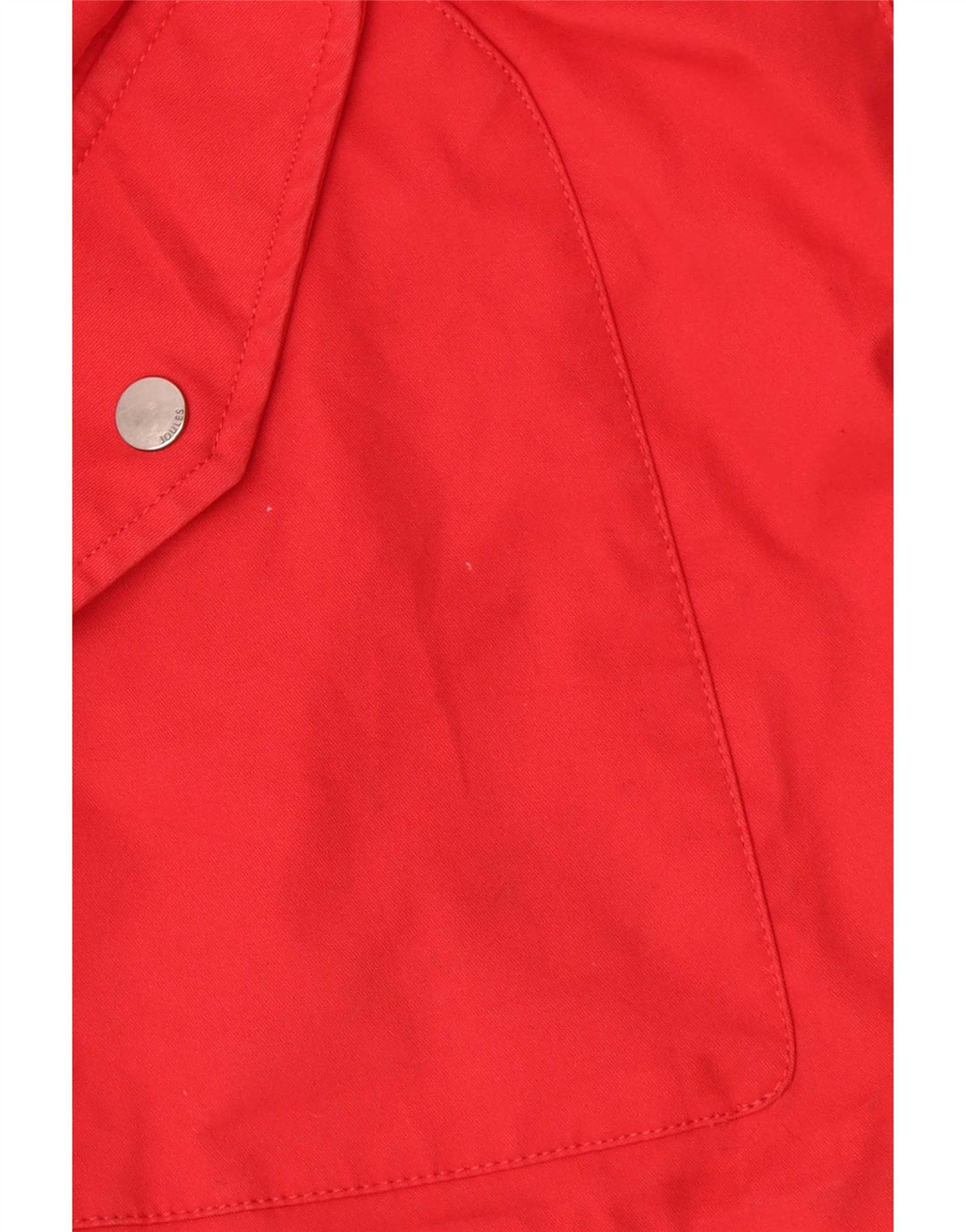 Giacca antipioggia oversize con cappuccio da donna Joules UK 18 XL rosso cotone