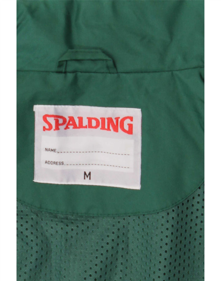 Giacca antipioggia con cappuccio da uomo Spalding UK 38 Verde medio Poliammide