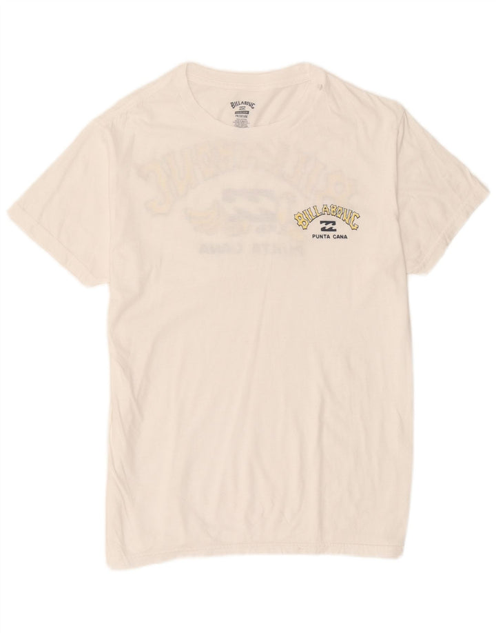 Maglietta grafica da uomo Billabong Top in cotone bianco medio