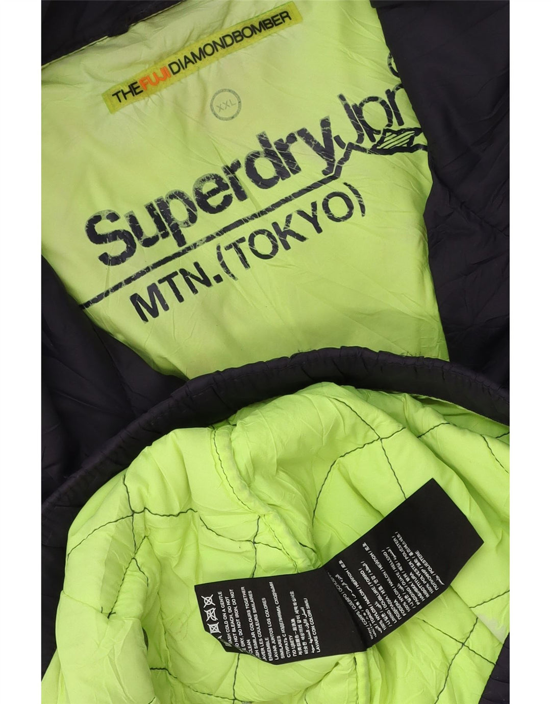 Giacca imbottita da uomo Superdry UK 44 2XL poliestere blu navy