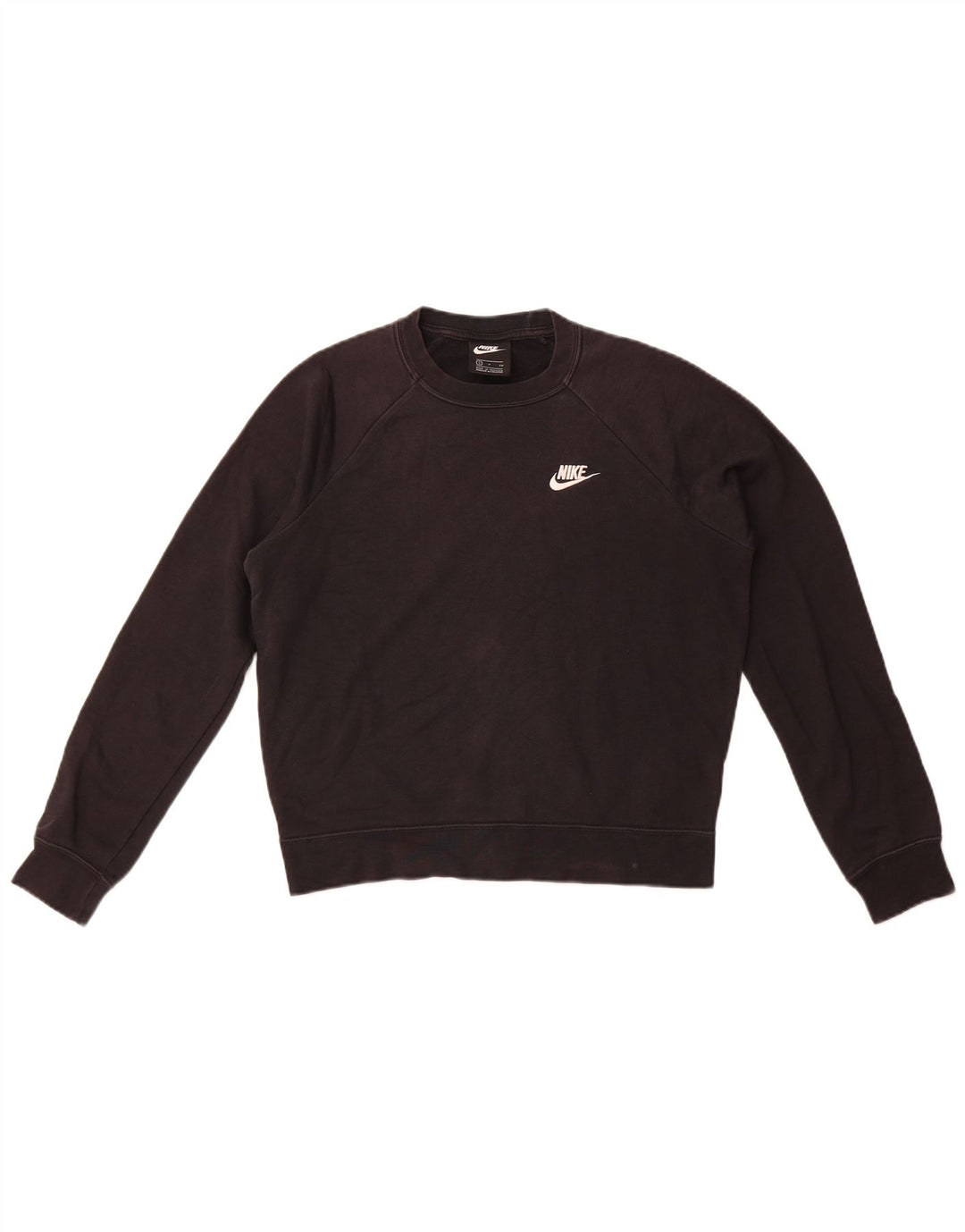 Felpa oversize da donna Nike UK 10 piccola in cotone nero