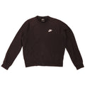 Felpa oversize da donna Nike UK 10 piccola in cotone nero
