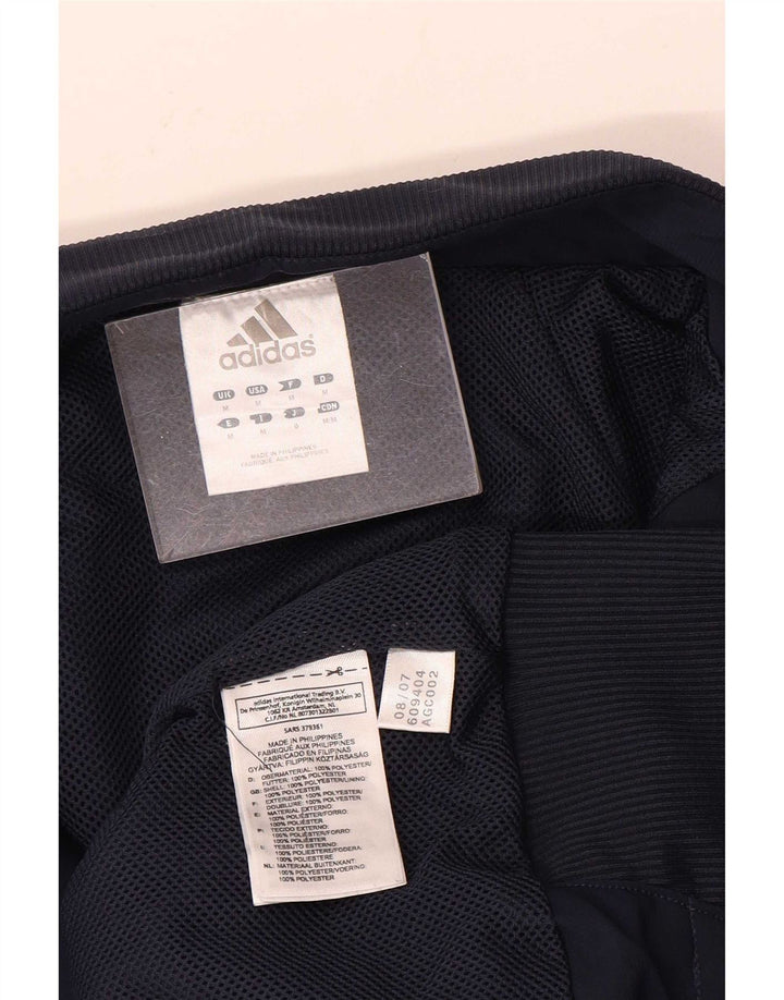 Giacca da uomo con grafica grafica Adidas, giacca media, colore blu navy