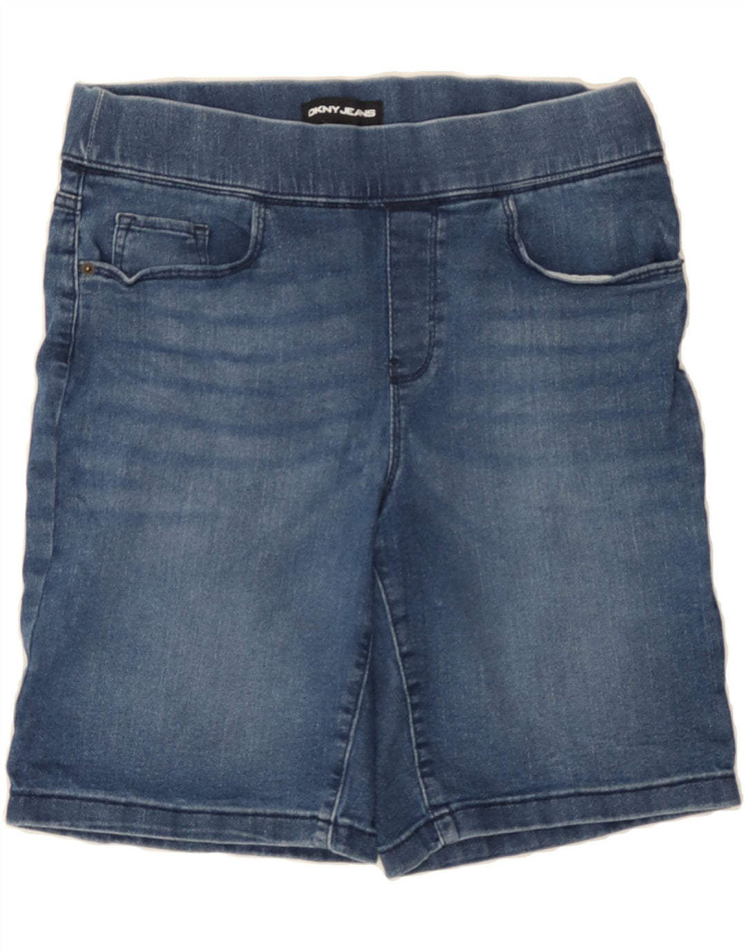 DKNY Womens Denim Shorts Small W30  Navy Blue Cotton Vintage Dkny and Second-Hand Dkny from Messina Hembry 