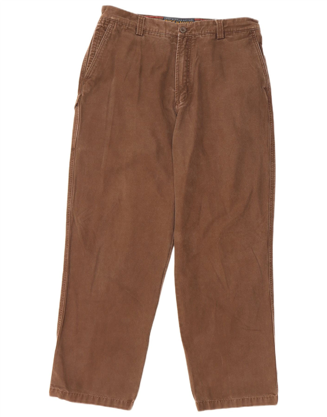 Pantaloni cargo dritti da uomo IZOD W36 L32 in cotone marrone