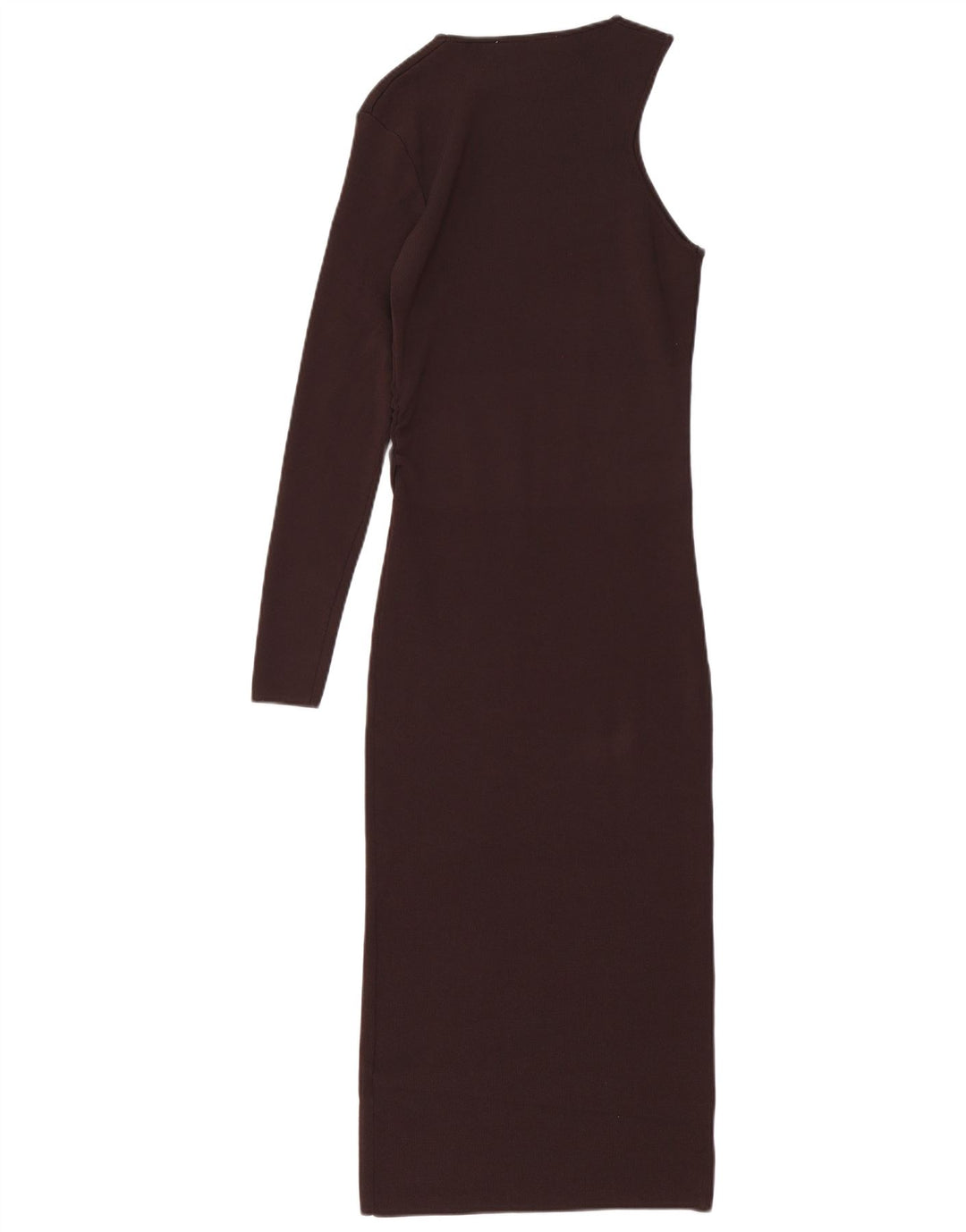 Abito monospalla da donna Zara UK 12 Marrone medio