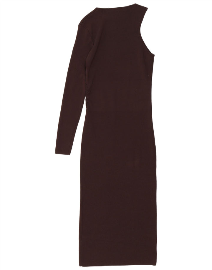 Abito monospalla da donna Zara UK 12 Marrone medio