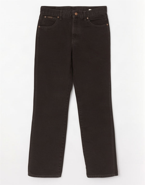 Jeans dritti da uomo Wrangler Texas W32 L32 cotone nero