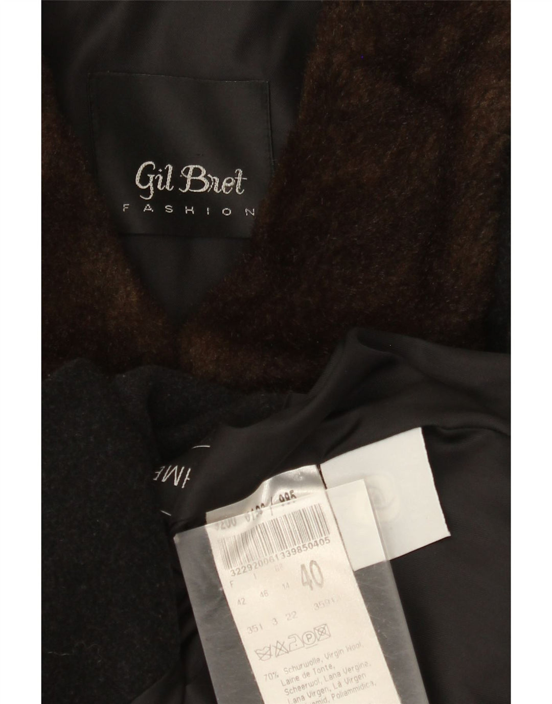 Cappotto da donna Gil Bret UK 14 lana nera media