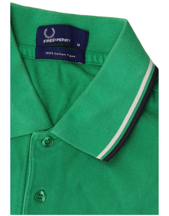 Polo da uomo Fred Perry in cotone verde medio