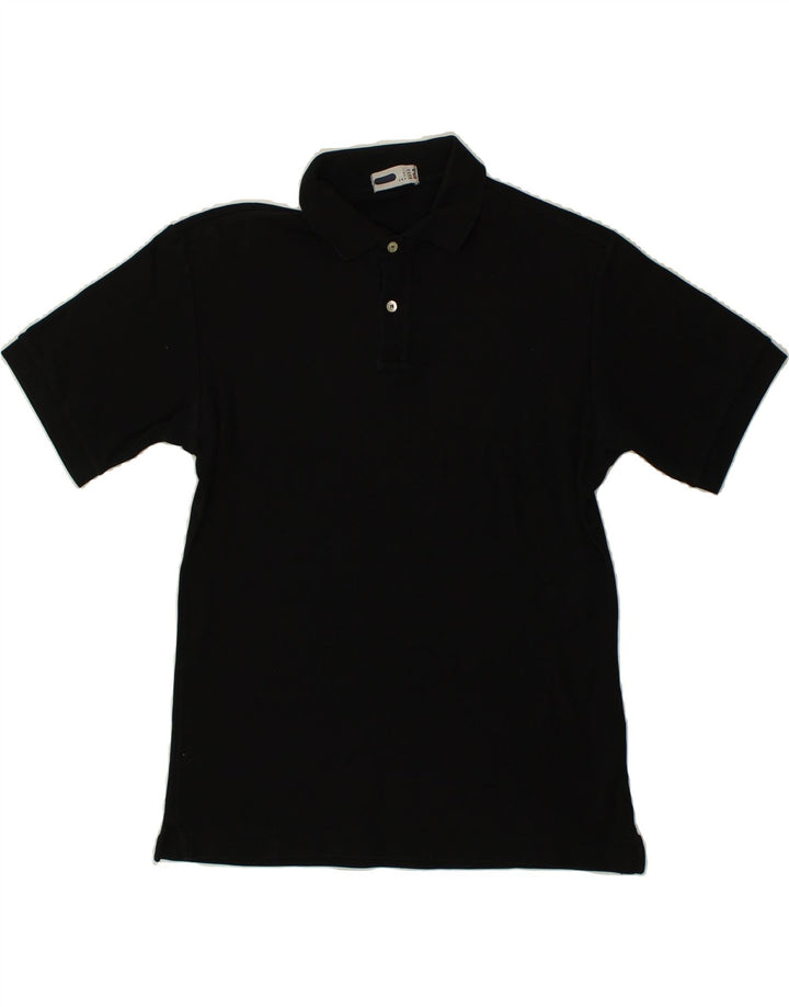 FILA Mens Polo Shirt IT 48 Medium Black | Vintage Fila | Thrift | Second-Hand Fila | Used Clothing | Messina Hembry 