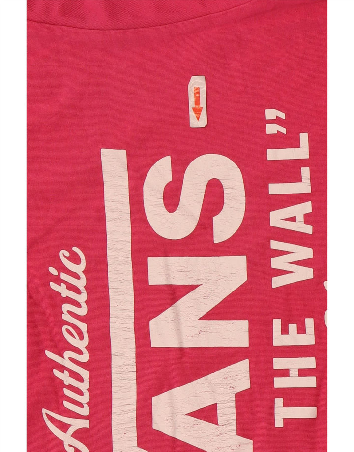 T-shirt grafica da uomo slim fit Vans rosa medio