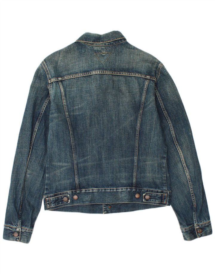 MELTIN' POT Giacca in denim da uomo UK 40 Large Blu Cotone