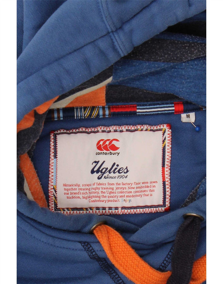 Maglione con cappuccio grafico da uomo Canterbury Uglies blu medio