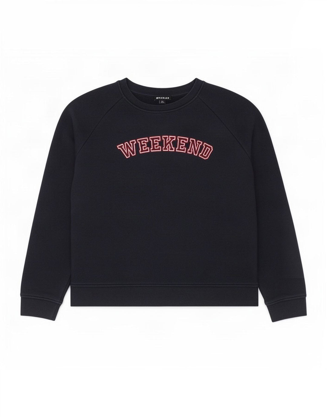Felpa grafica da donna per il fine settimana di Whistles, UK 14, medio, blu navy